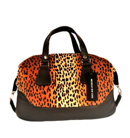 Leopard Weekender Handbag & Wristlet