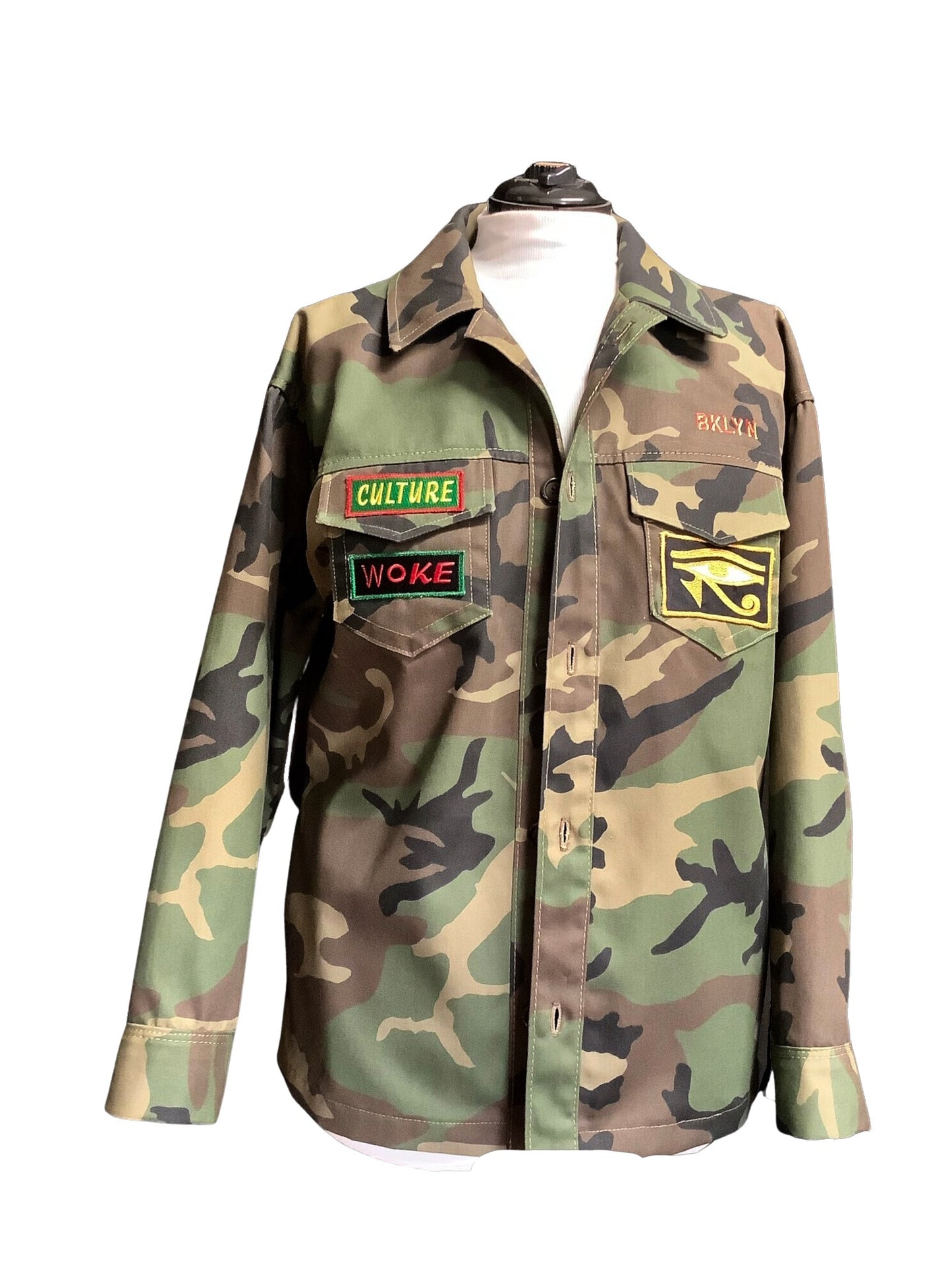 Jacket Camouflage Patch Shacket