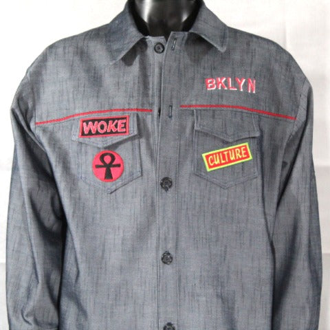Denim Patch Shacket