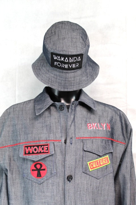 Men's Bucket Hat (Denim)