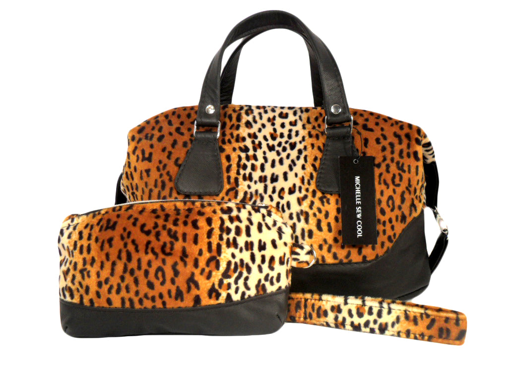 Leopard  Weekender Handbag & Wristlet