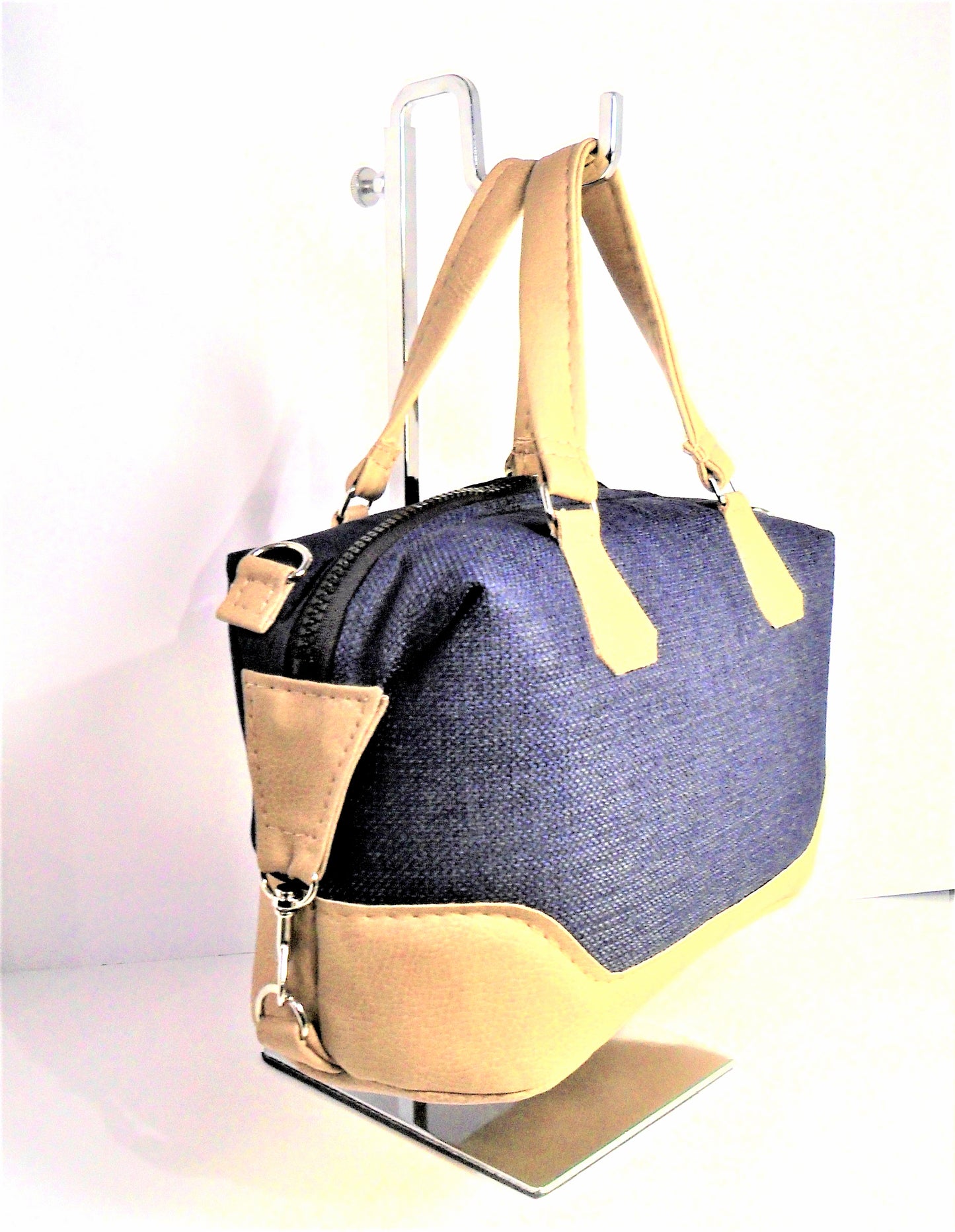 Blue Satchel Handbag