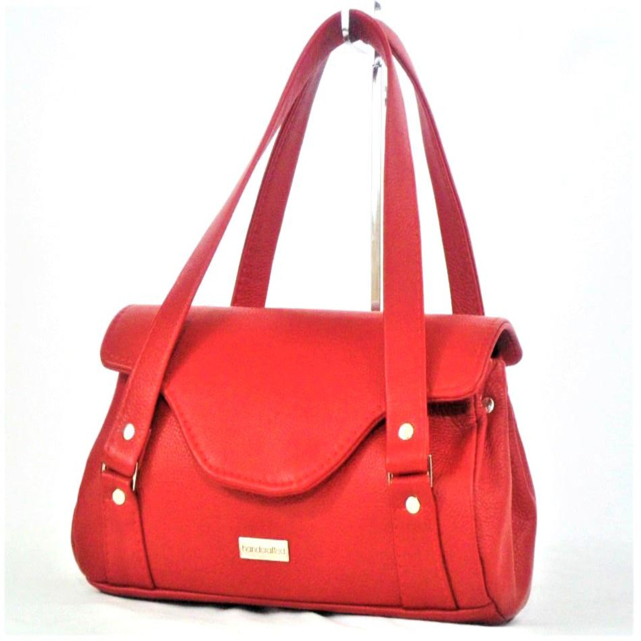 Chi Leather Handbag (Lipstick Red)