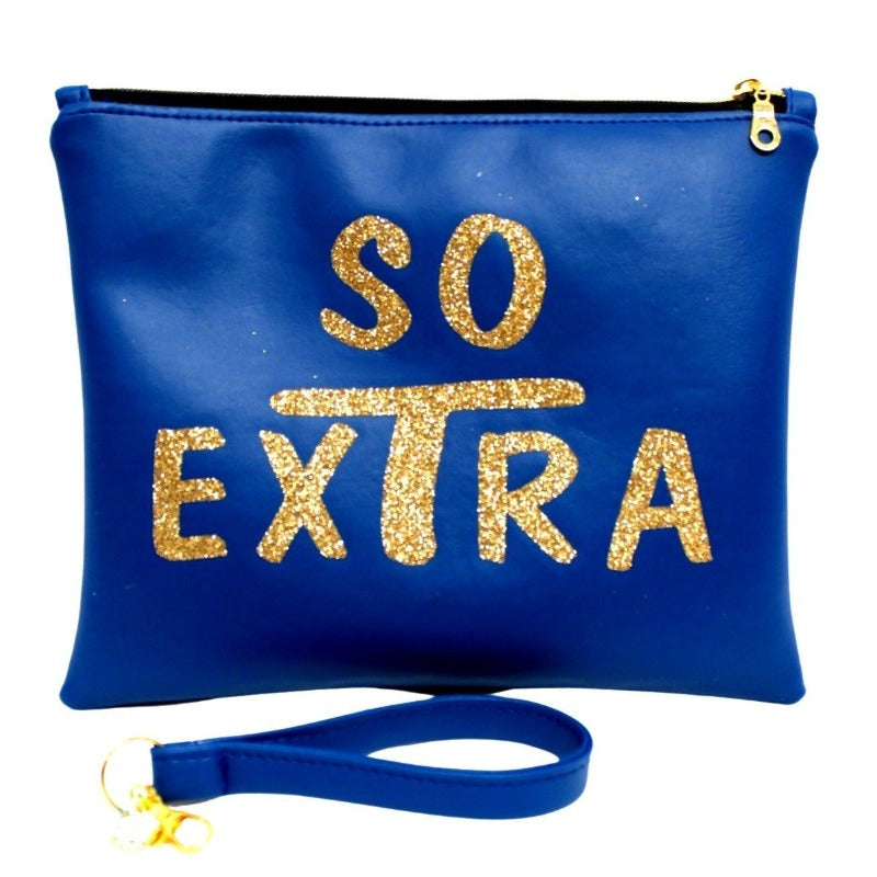 So Extra Clutch (Royal Blue)