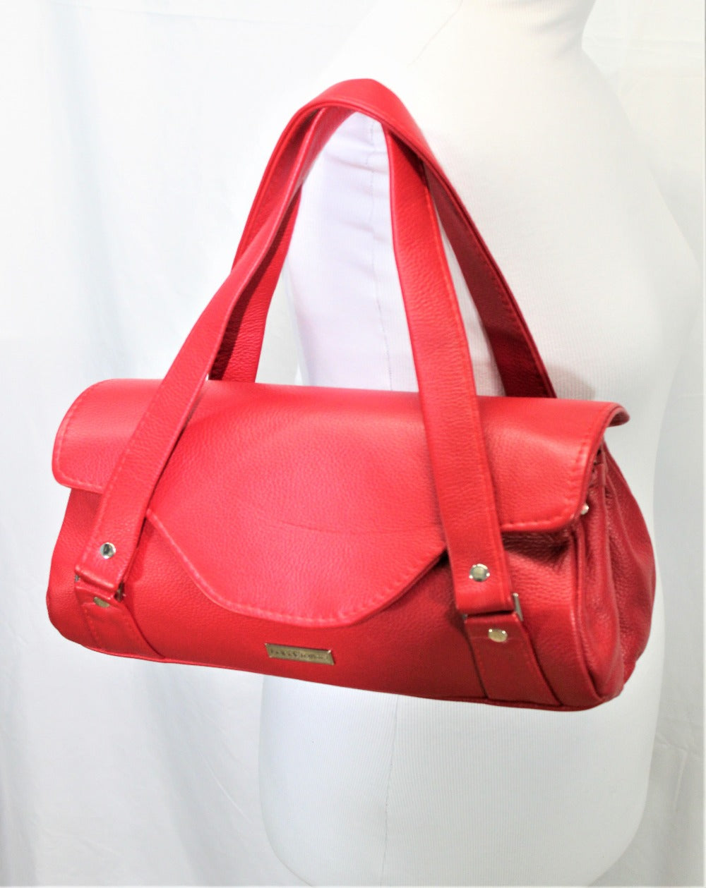 Chi Leather Handbag (Lipstick Red)